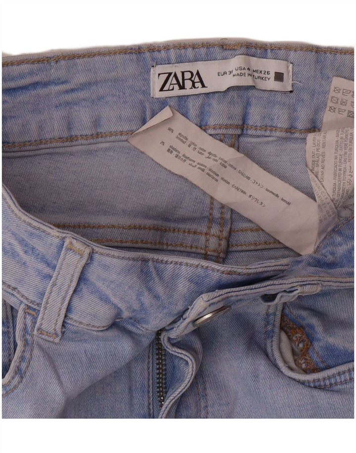 Женские джинсы скинни Zara EU 36 XS W26 L27 Синие хлопковые современные