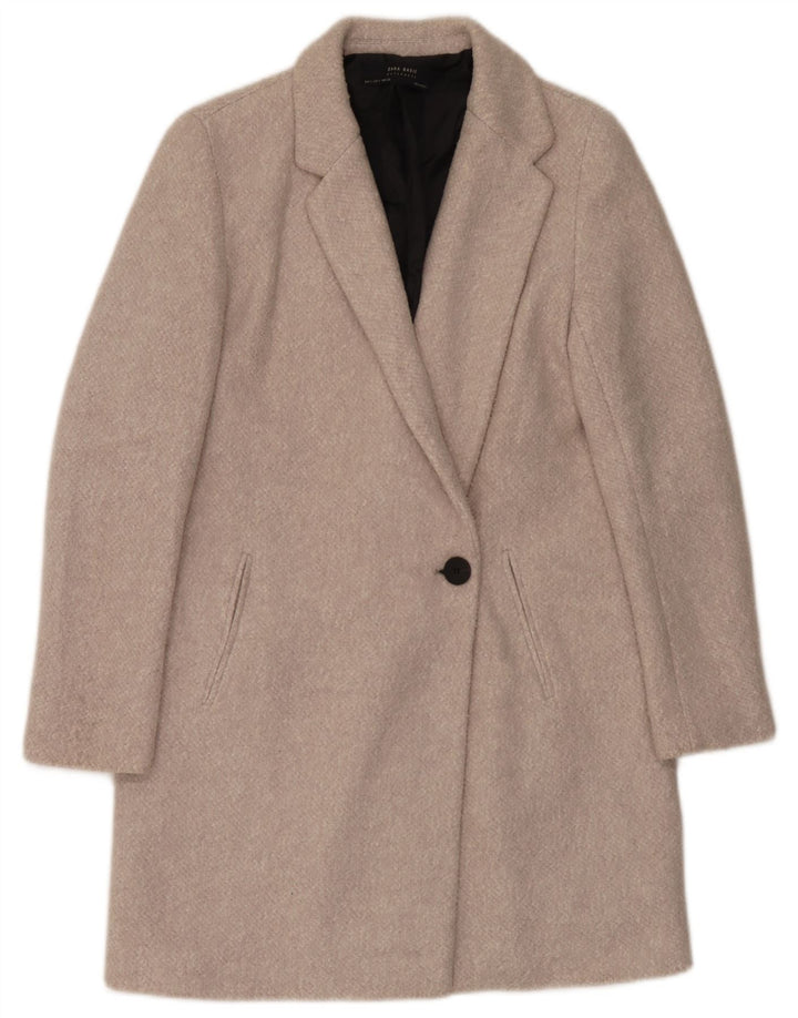 Женское пальто Zara UK 10, маленькое бежевое