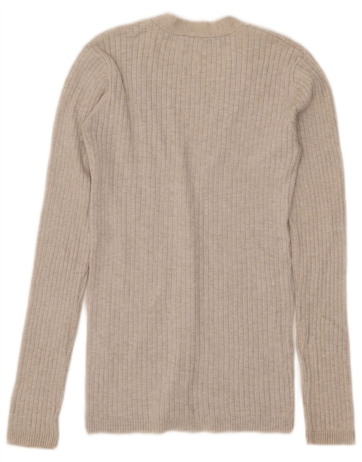 Женский кардиган Zara UK 8, маленький бежевый