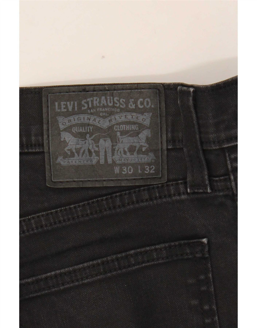 Женские узкие джинсы Levi's W30 L29, черный хлопок