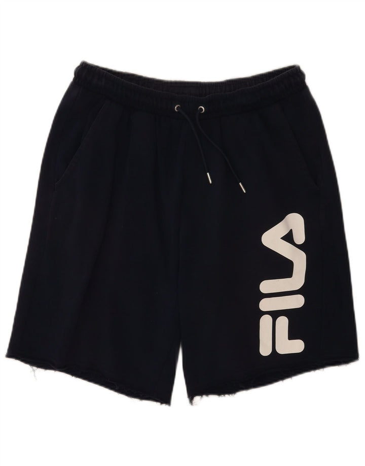 Fila Мужские спортивные шорты с рисунком, средний темно-синий хлопок