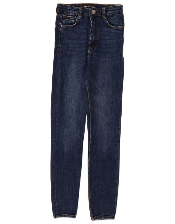 Женские джинсы скинни Zara EU 36 XS W26 L29 Темно-синий хлопок