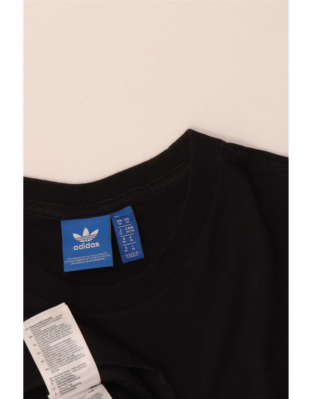 Мужская футболка с рисунком Adidas Top Medium Black Cotton