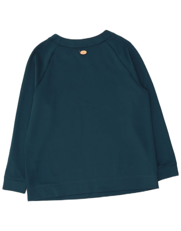 GATTINONI Женский свитер с рисунком UK 14, большой синий полиэстер