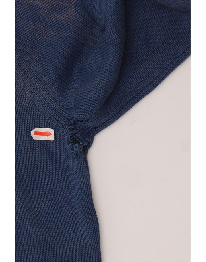 Мужской джемпер с воротником на молнии TOM TAILOR, размер XL, синий хлопок с принтом тай-дай