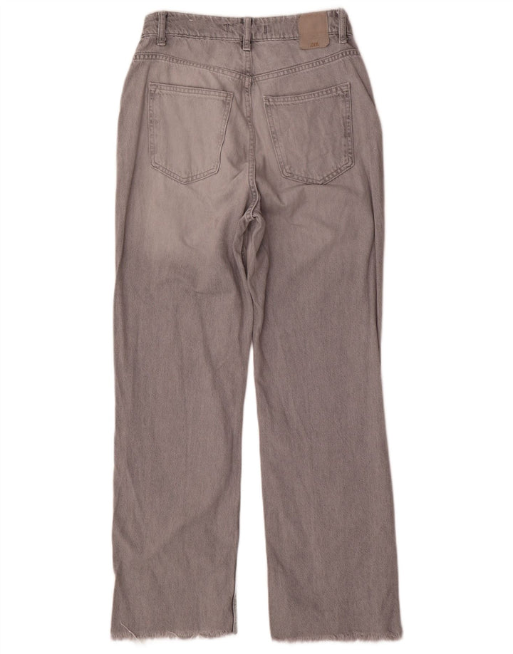 Женские прямые джинсы Zara EU 38 Small W28 L29 Серые