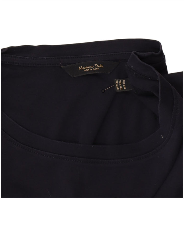 Massimo Dutti Мужская футболка Top 2XL Темно-синий