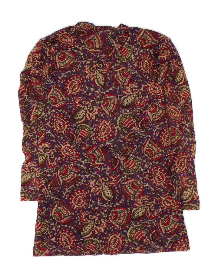 CHAPS Womens 3/4 Sleeve Blouse Top UK 10 Small Multicoloured Floral Vintage Chaps and Second-Hand Chaps from Messina Hembry 