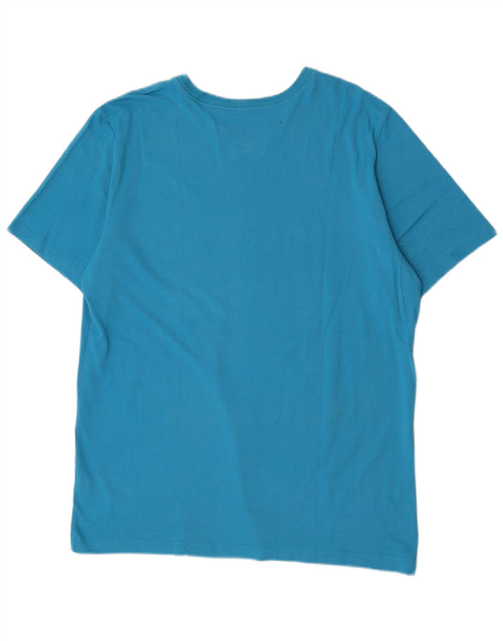 Мужская футболка Nike Dri Fit, большой синий хлопок