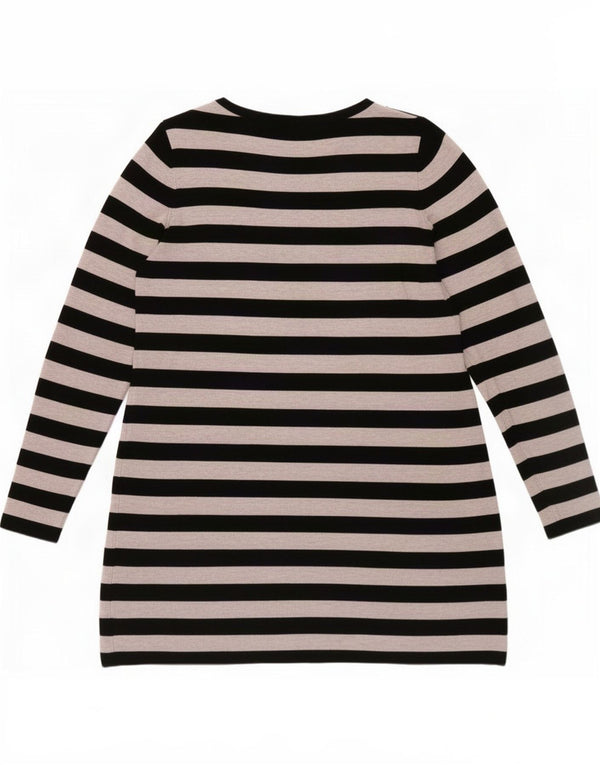 Женское платье-джемпер с длинными рукавами Marks & Spencer UK 18 XL, черное в полоску