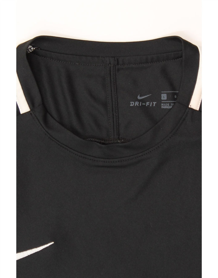 NIKE Mens Dri Fit T-Shirt Top Large Black