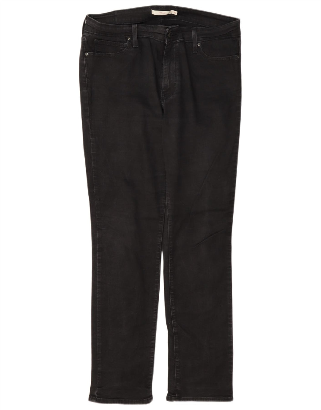 Женские джинсы Levi's 712 Slim W32 L32, черный хлопок