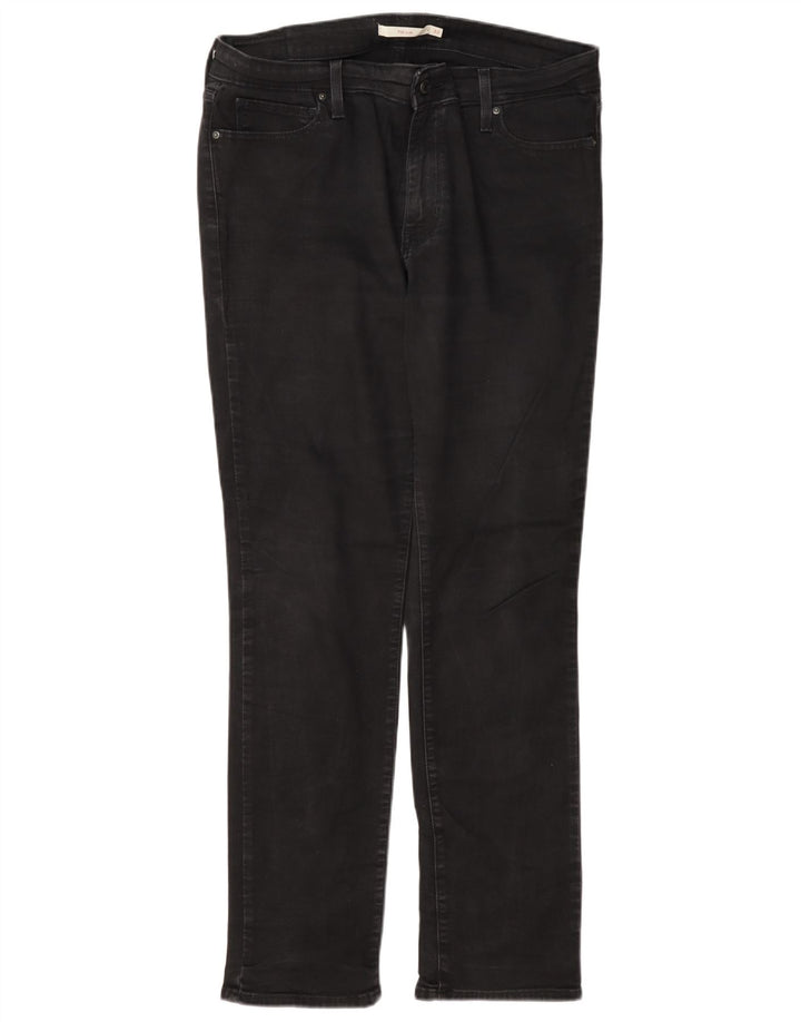 Женские джинсы Levi's 712 Slim W32 L32, черный хлопок