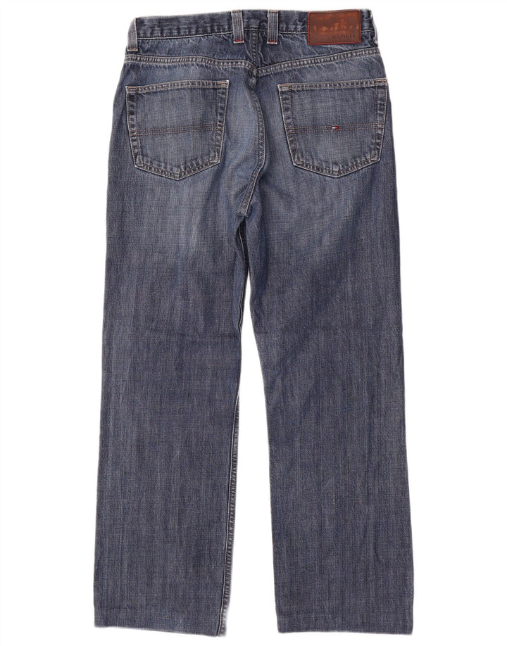 TOMMY HILFIGER Мужские прямые джинсы W32 L29 Темно-синий хлопок