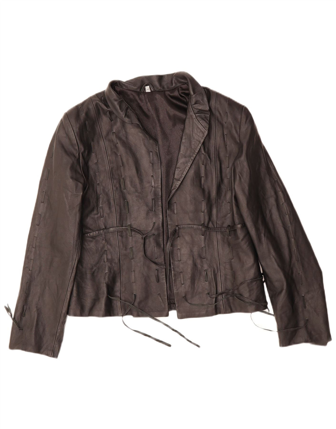 Куртка женская кожаная VINTAGE IT 44 Medium Black