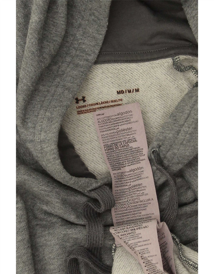 Мужской джемпер с капюшоном Under Armour, средний серый хлопок в крапинку