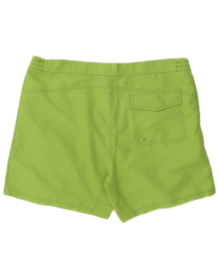 SLAM Mens Swimming Shorts Large W36 Green Polyester