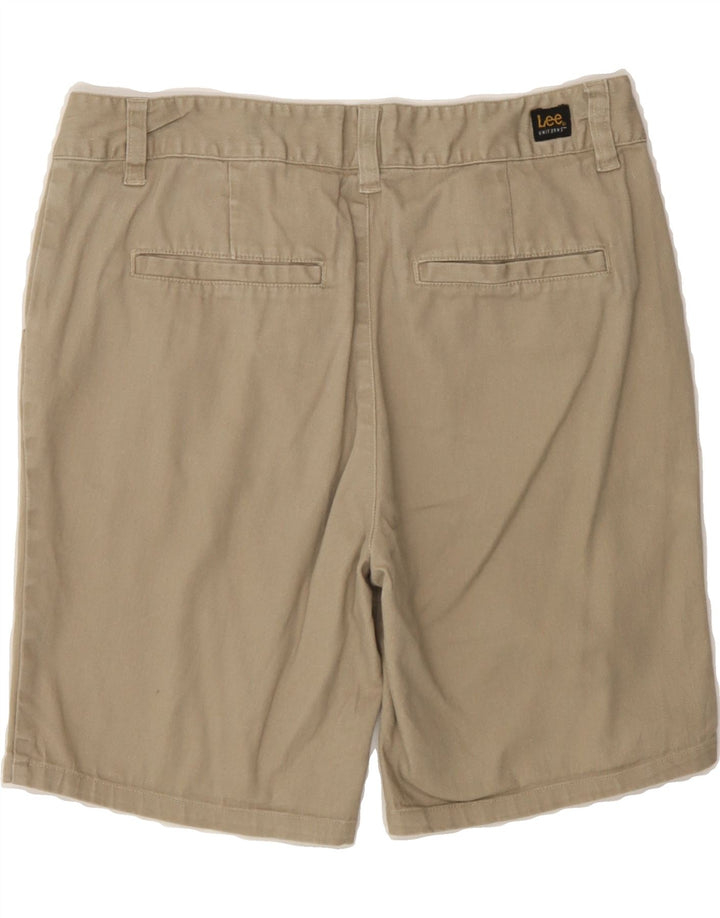 LEE Womens Casual Shorts US 7 Medium W30 Beige Cotton Vintage Lee and Second-Hand Lee from Messina Hembry 