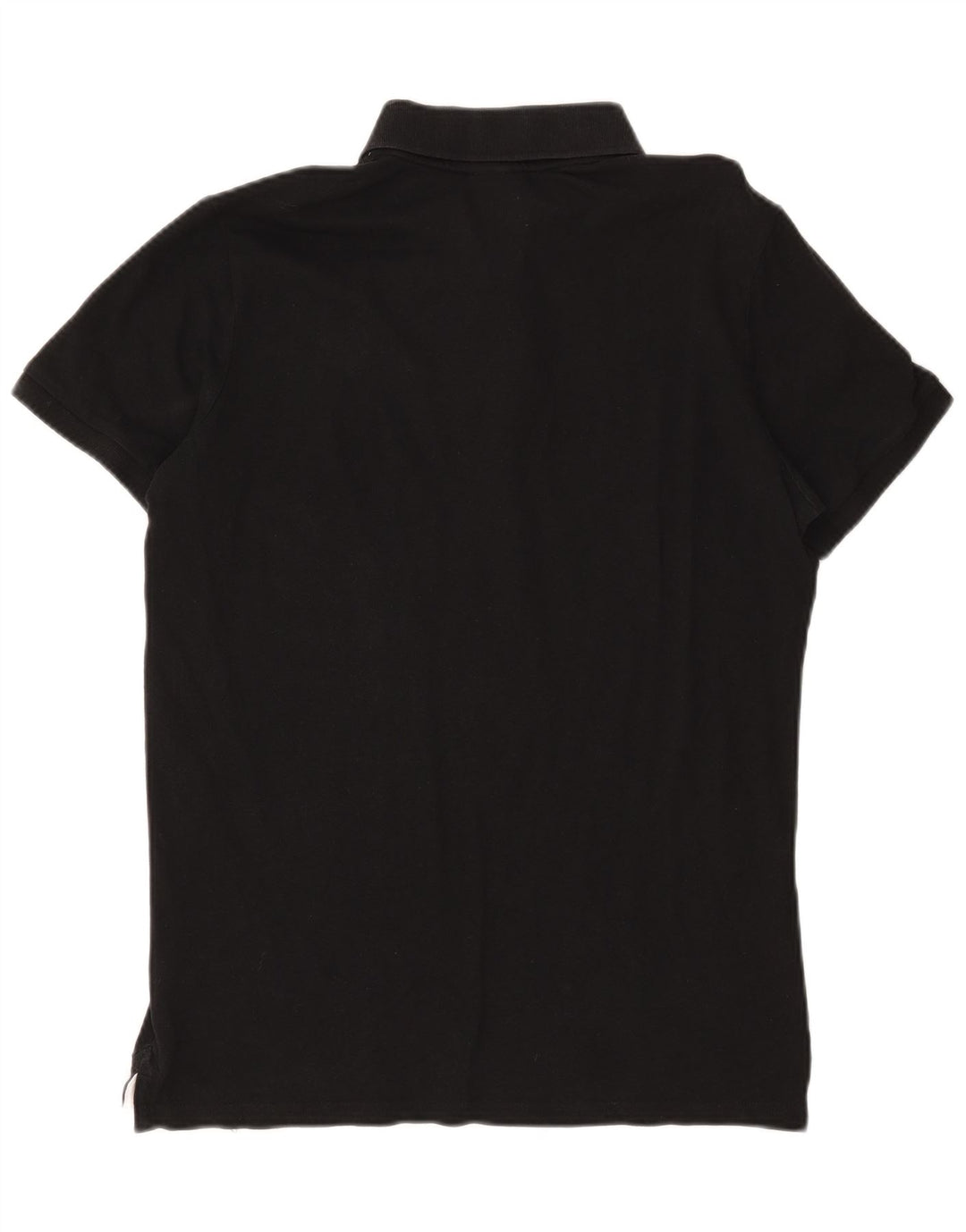 Мужская рубашка-поло Diadora среднего черного цвета из хлопка