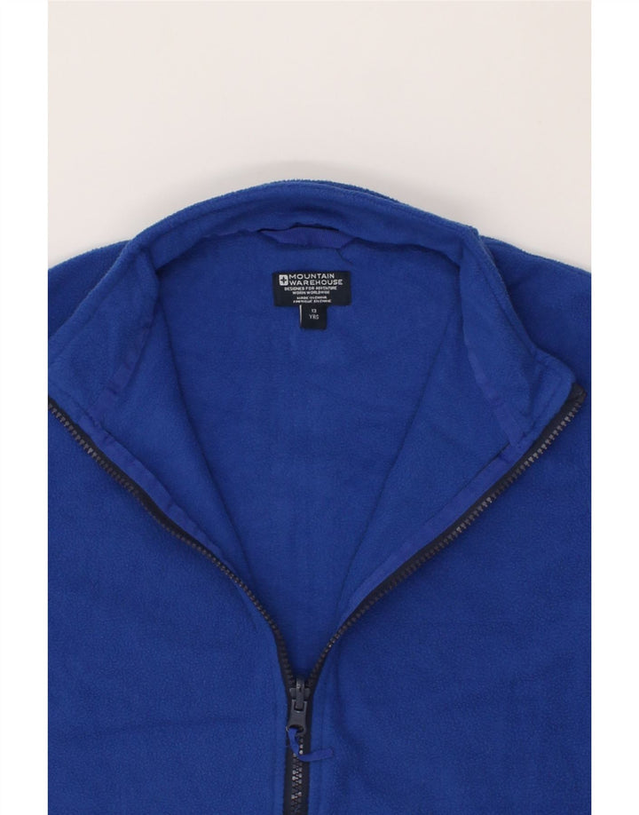 MOUNTAIN WAREHOUSE Boys Fleece Jacket 12-13 Years Blue Polyester Vintage Mountain Warehouse and Second-Hand Mountain Warehouse from Messina Hembry 