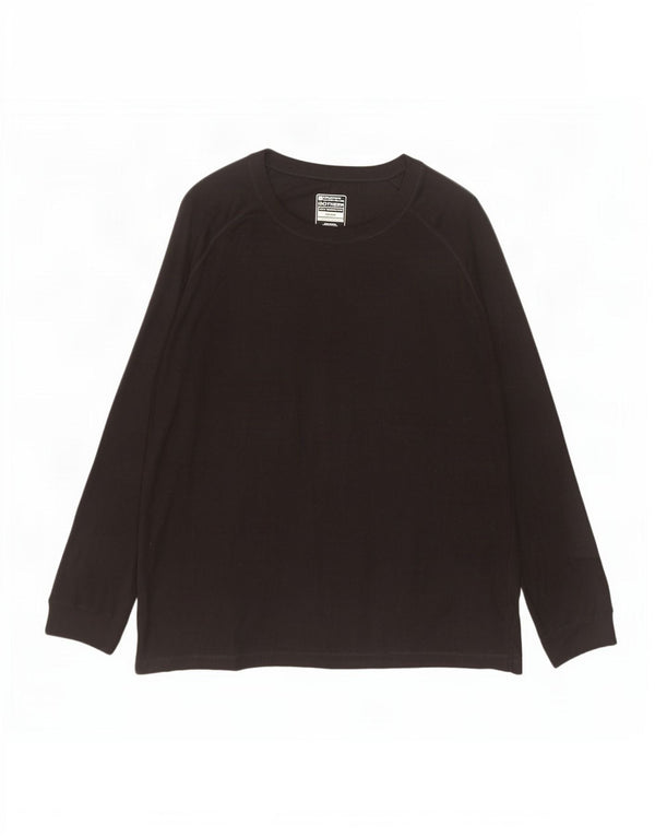 Женский утепленный топ Mountain Warehouse Isotherm с длинными рукавами, Великобритания, 26, 5XL, черный