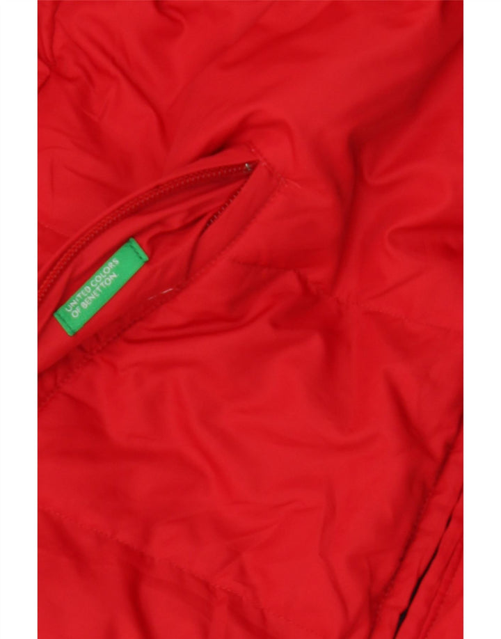 BENETTON Boys Reversible Padded Jacket 13-14 Years Red