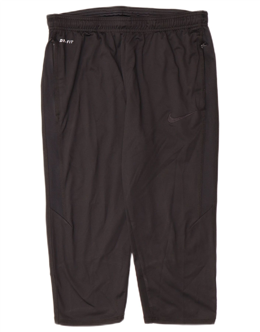 Мужские спортивные шорты-бермуды Nike Dri Fit среднего размера, черный полиэстер