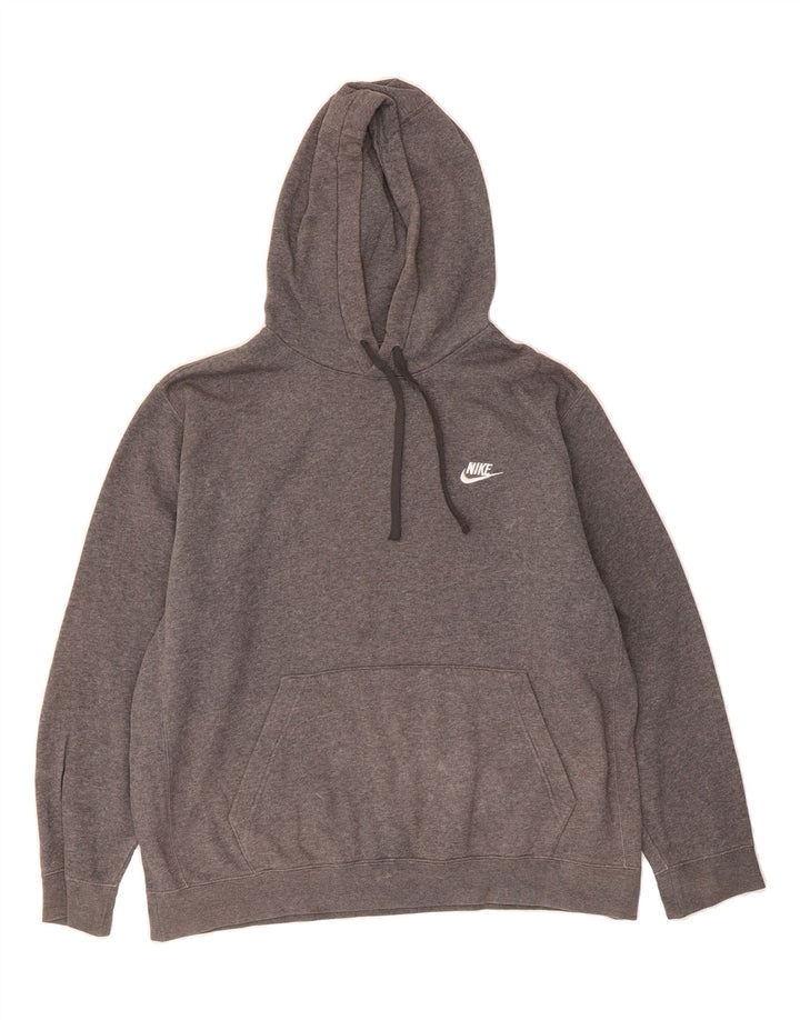 NIKE Mens Hoodie Jumper Large Grey Cotton Vintage Nike and Second-Hand Nike from Messina Hembry 