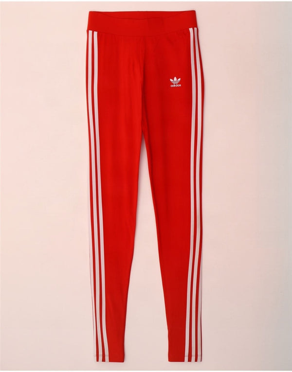Женские леггинсы Adidas UK 8, маленькие красные хлопковые