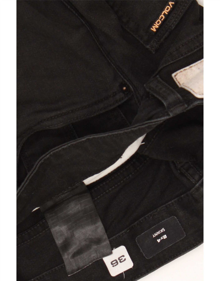 Мужские джинсы скинни Volcom W36 L32, черный хлопок