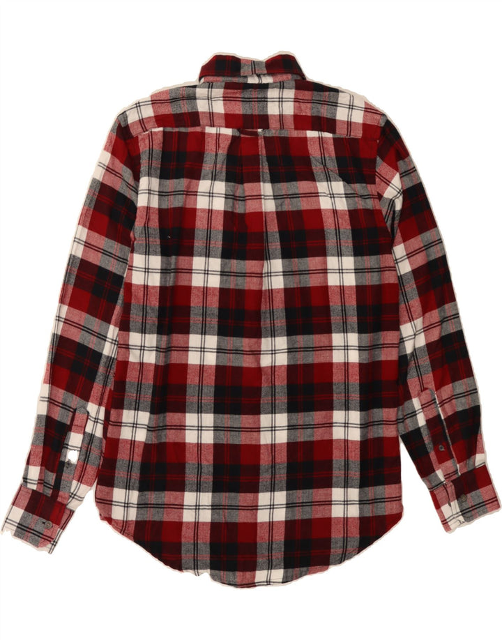 IZOD Mens Flannel Shirt Small Red Check Cotton Vintage Izod and Second-Hand Izod from Messina Hembry 