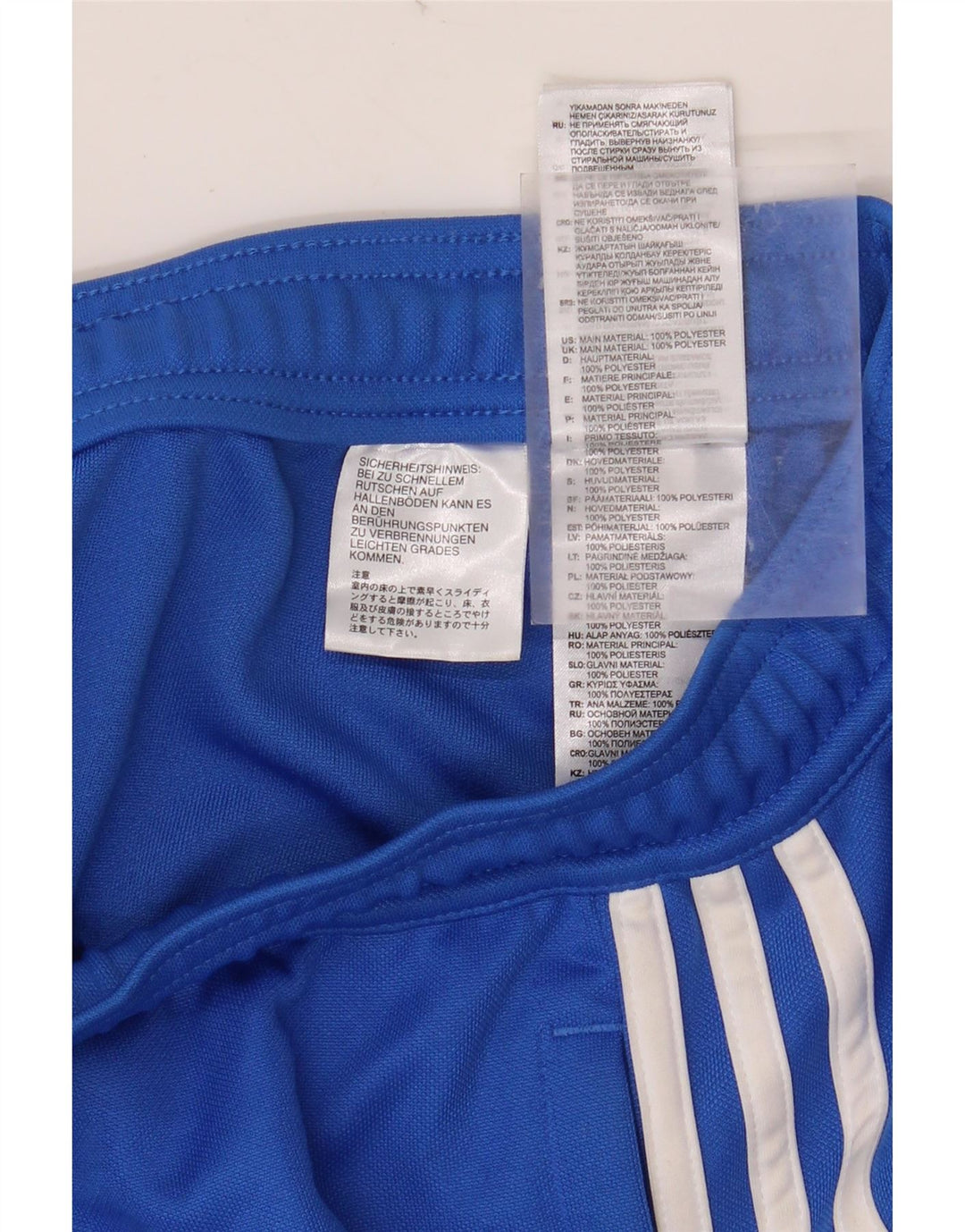 Женские спортивные брюки ADIDAS Climalite UK 10, маленькие синие, полиэстер
