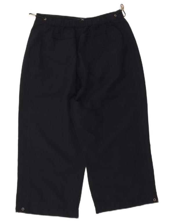 REEBOK Женские капри с высокой талией UK 12 Medium W28 L19 Темно-синие