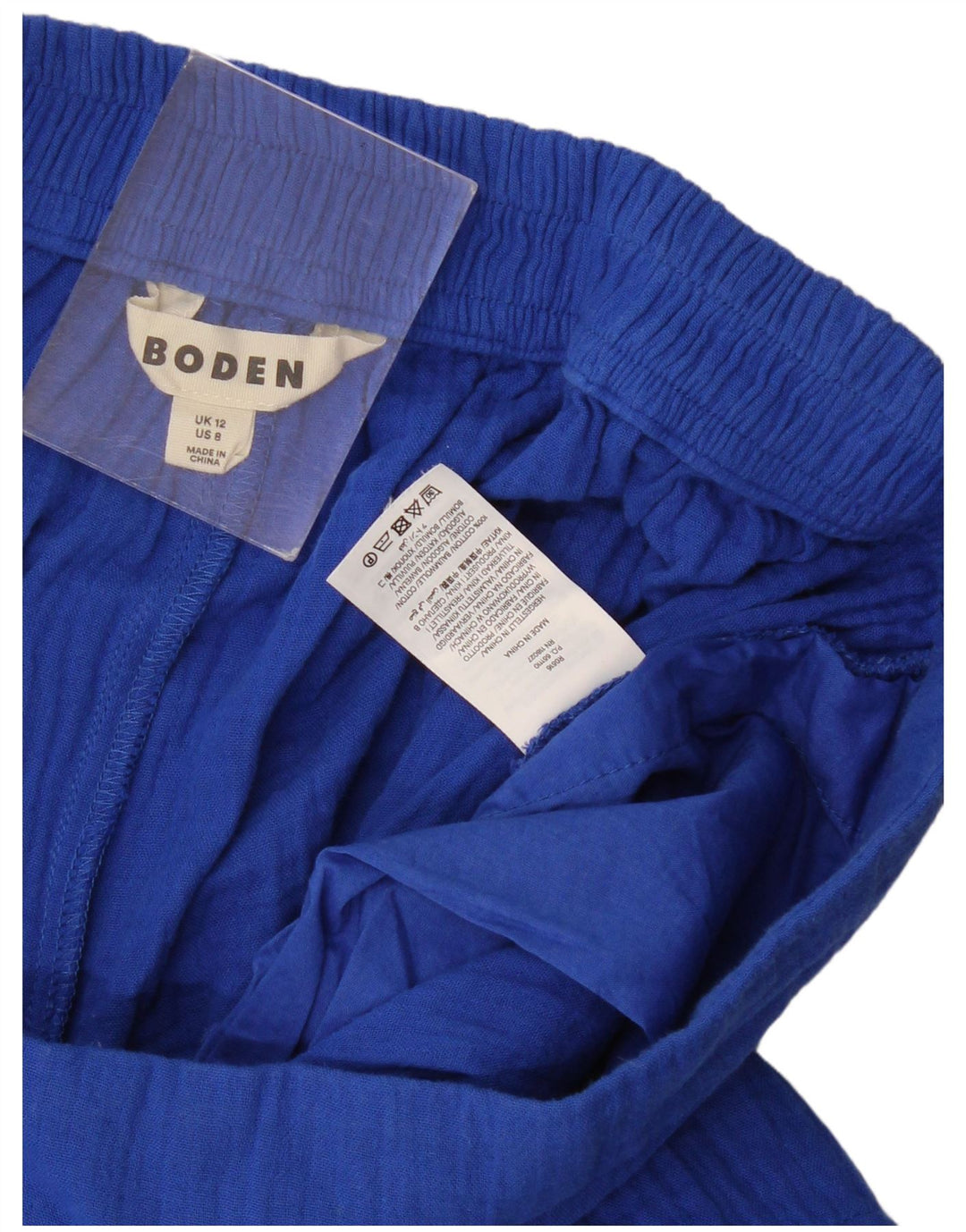 Женские повседневные шорты Boden UK 12 Medium W30 Синие, хлопок