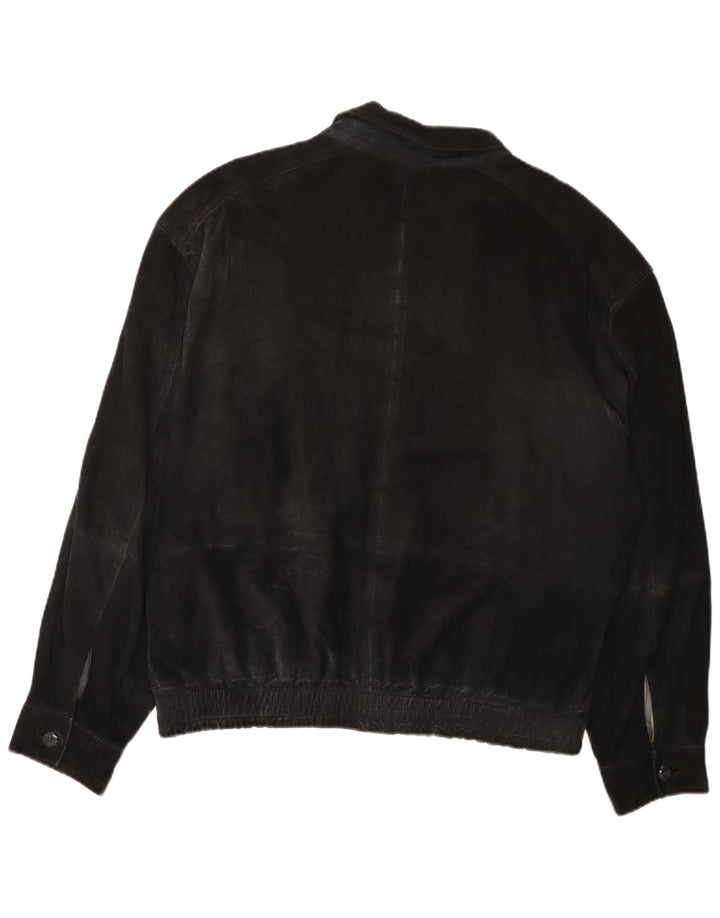 Мужская замшевая куртка Asgard IT 54 2XL Темно-синяя кожаная