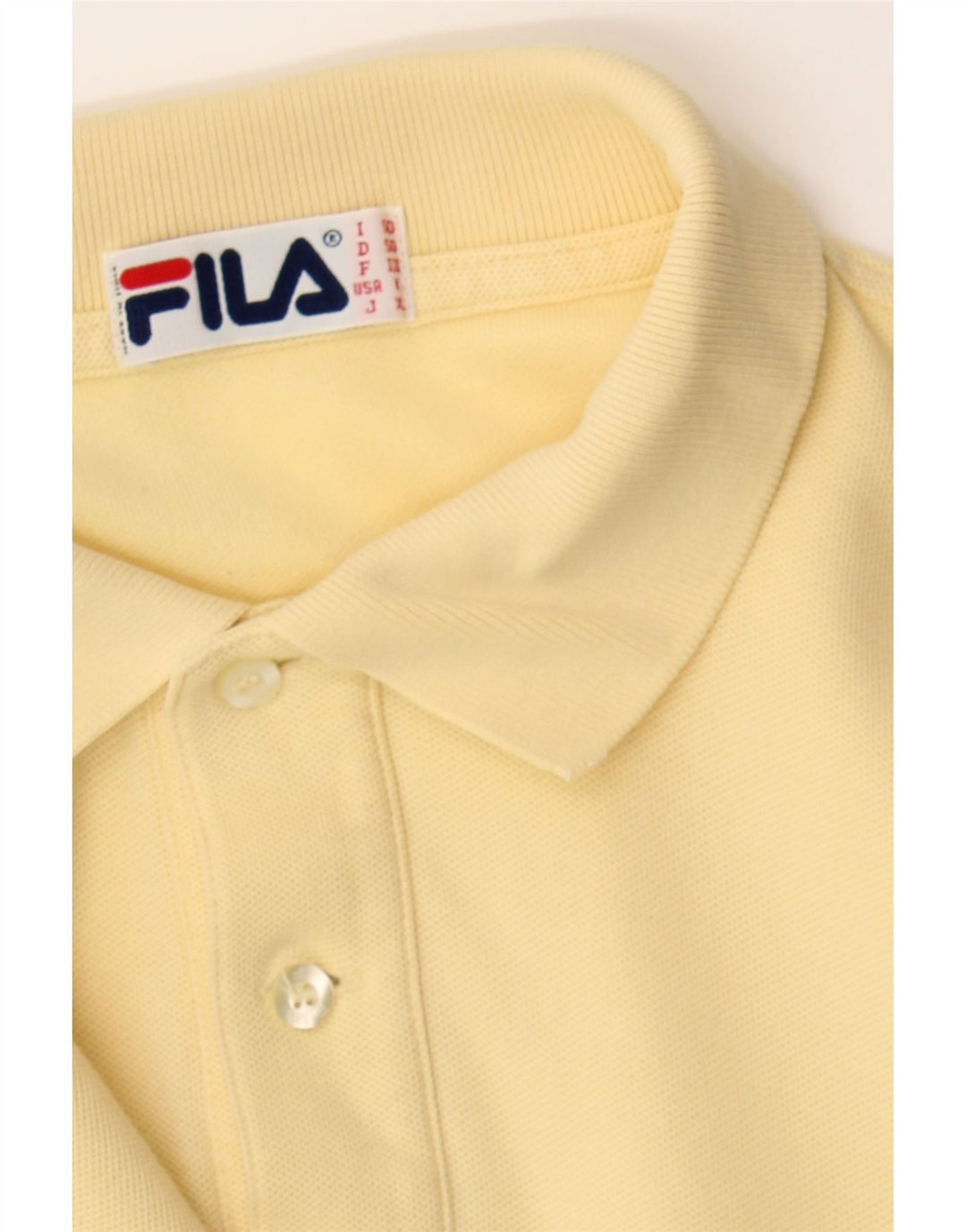 FILA Mens Polo Shirt IT 50 Medium Yellow Vintage Fila and Second-Hand Fila from Messina Hembry 