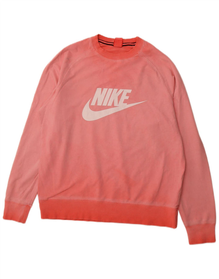 Мужской свитшот с графическим рисунком NIKE XL, розовый хлопок