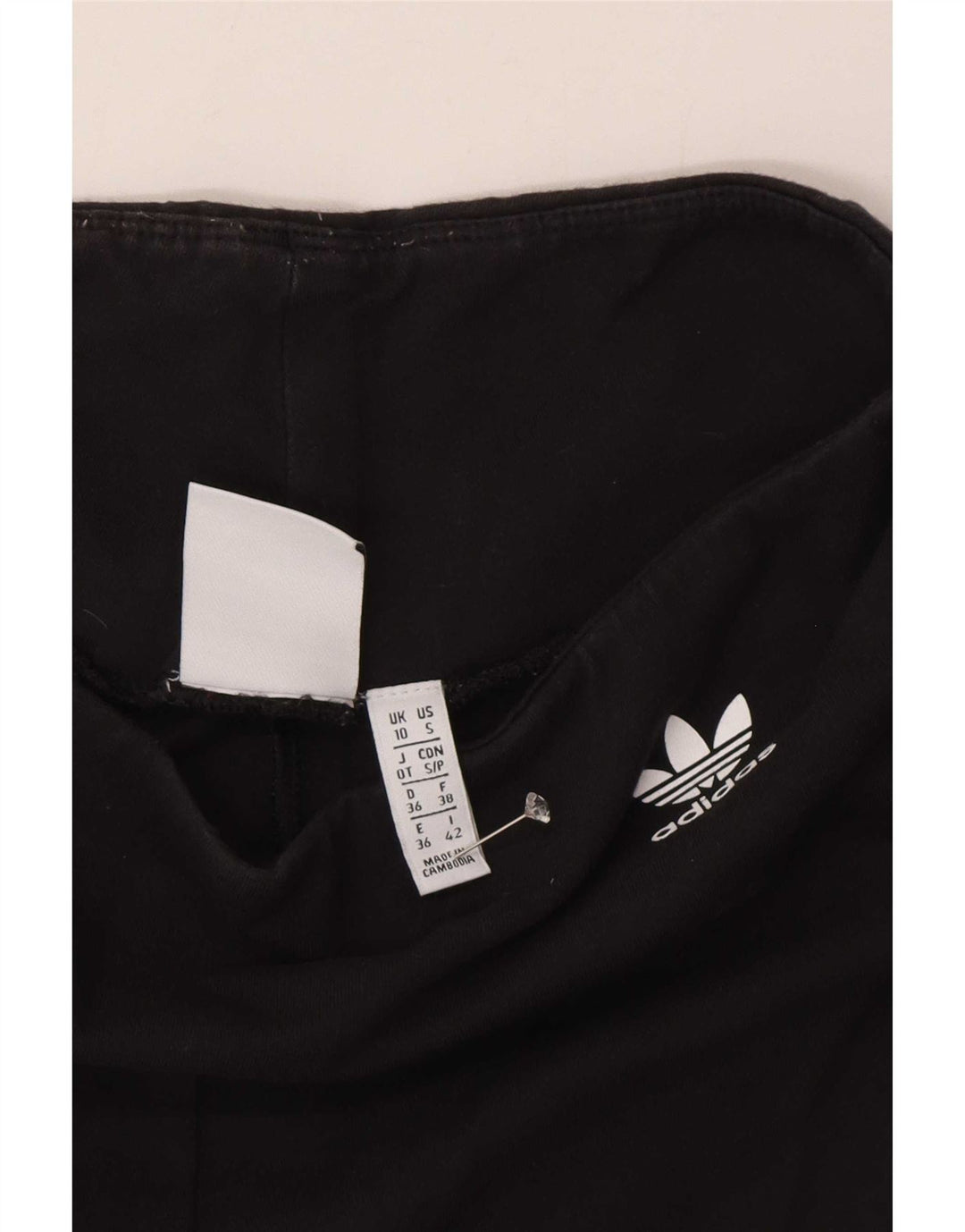 Женские леггинсы Adidas с графическим рисунком UK 10, маленькие черные с цветными блоками