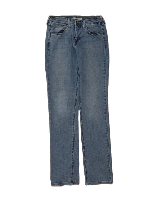 Женские прямые джинсы LEVI'S 505 США 4, маленькие W27 L34, синие, хлопок