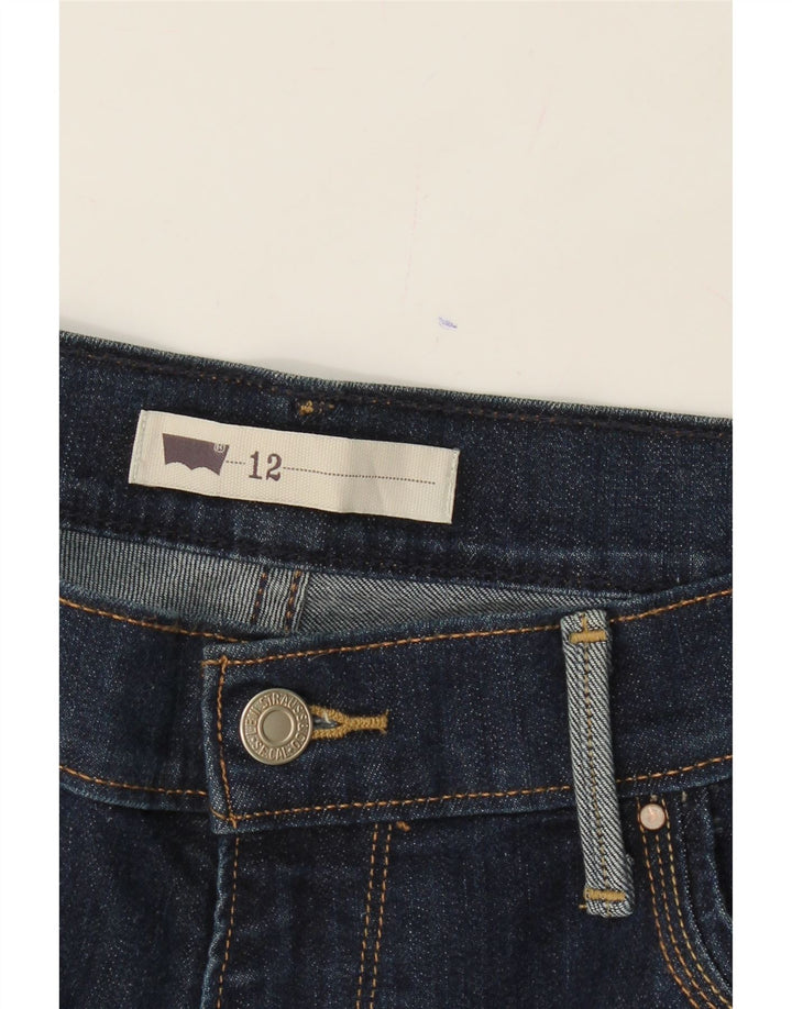 LEVI'S Womens Capri Jeans US 12 Large W34 L18  Navy Blue Cotton Vintage Levi's and Second-Hand Levi's from Messina Hembry 