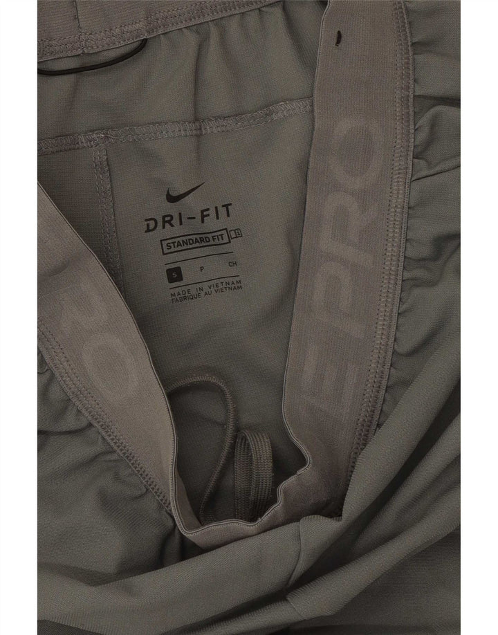 Мужские спортивные шорты Nike Dri Fit с графическим принтом, маленький цвет, полиэстер цвета хаки