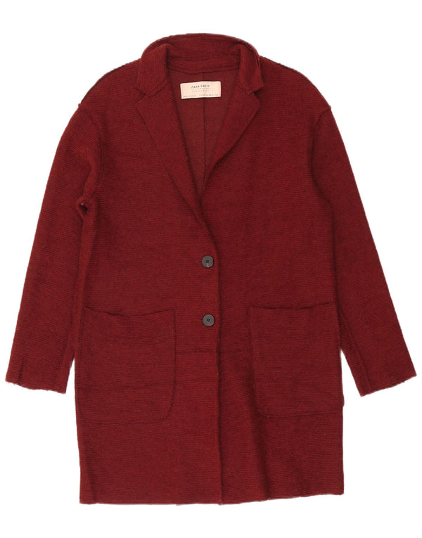 Женский удлиненный кардиган свободного кроя Zara UK 6 XS красный