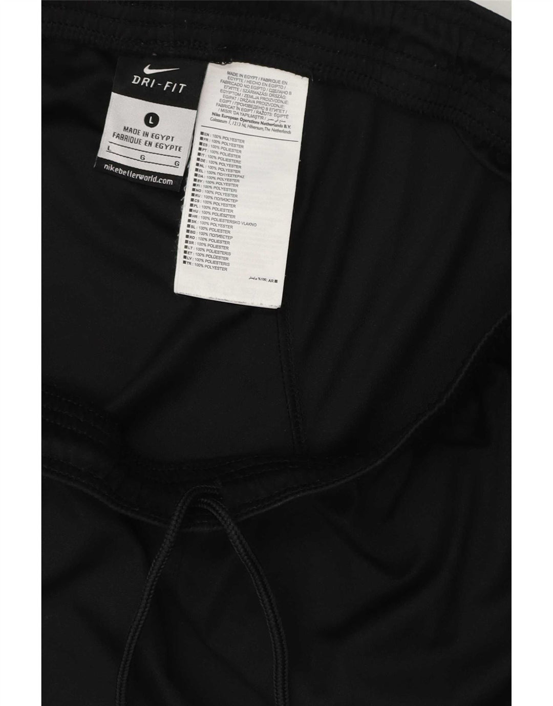 Мужские спортивные шорты Nike Dri Fit, большие черные, полиэстер