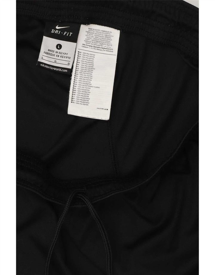 Мужские спортивные шорты Nike Dri Fit, большие черные, полиэстер