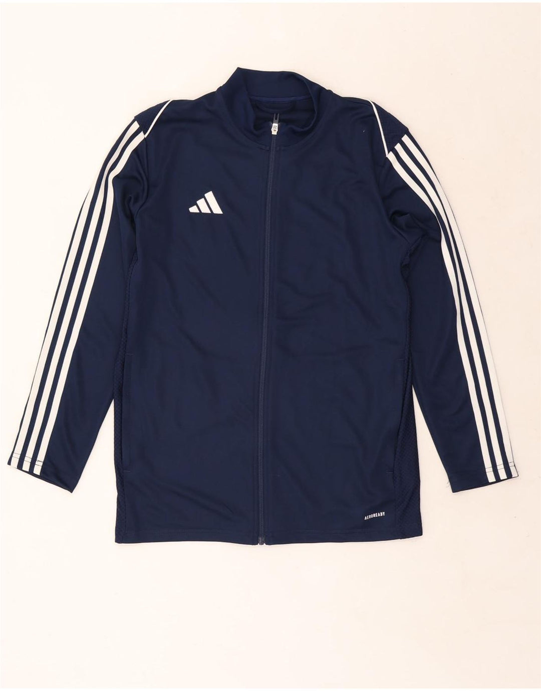 Мужской спортивный костюм Adidas Aeroready Slim Fit, верхняя куртка, средний темно-синий