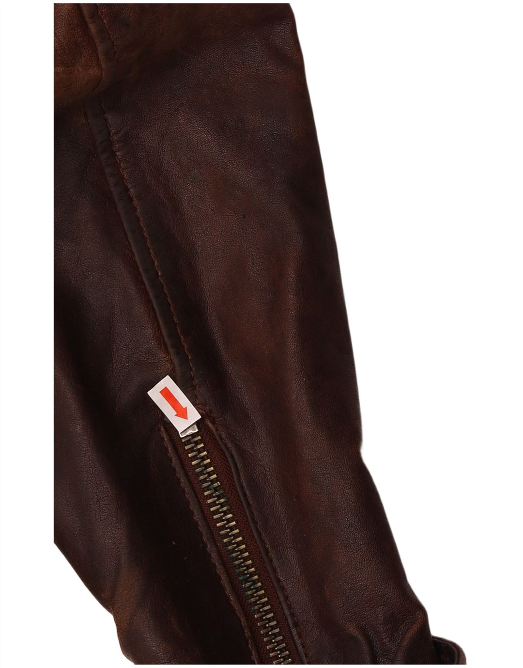 Мужская кожаная куртка Be Edgy UK 38, кожа среднего коричневого цвета