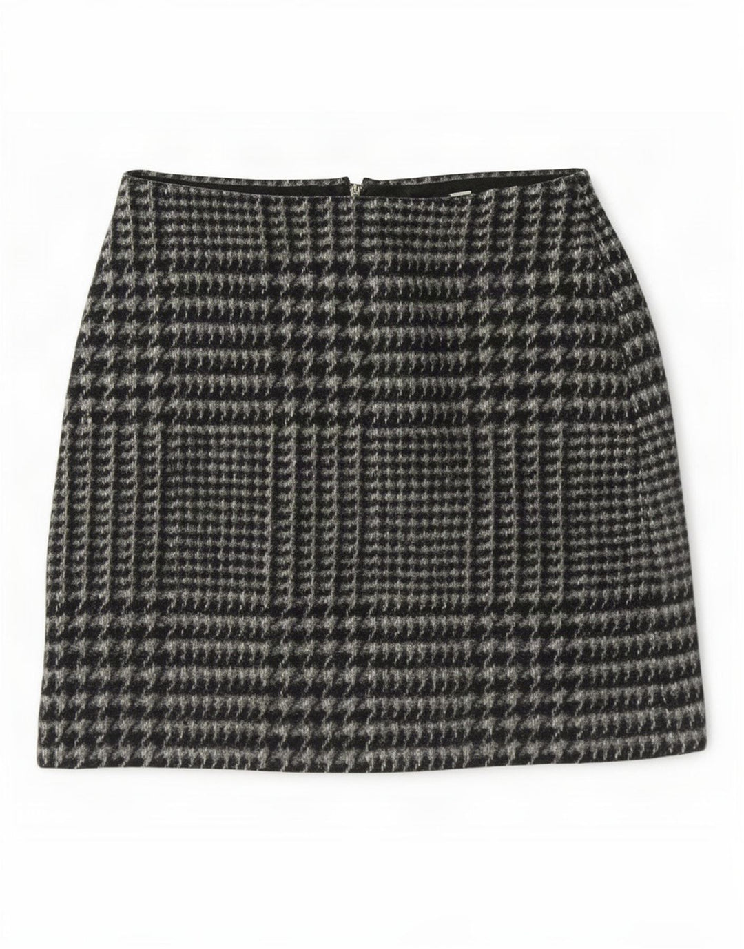 Женская мини-юбка Jack Wills UK 8, маленькая W28, серая, полиэстер с узором «гусиные лапки»