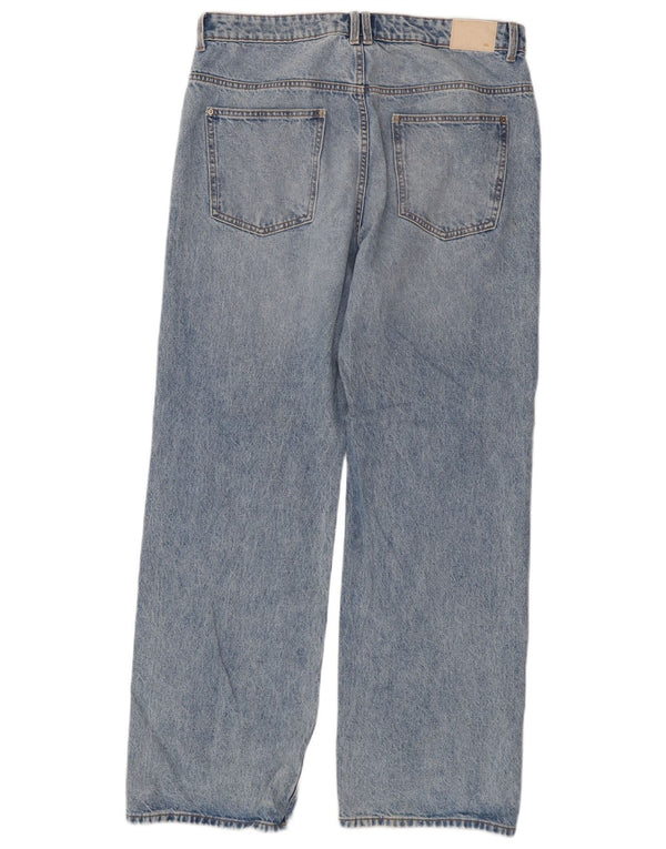 Мужские прямые джинсы Zara EU 44, большие W34 L32, синие, хлопок