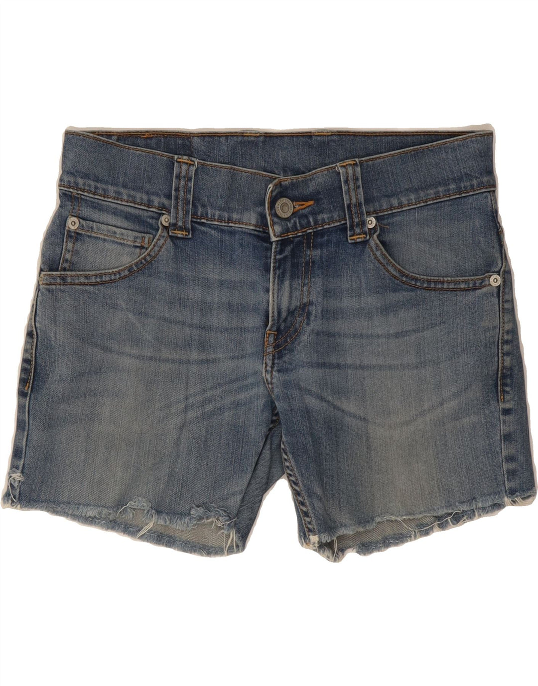 LEVI'S Womens Denim Shorts W28 Medium Blue Cotton Vintage Levi's and Second-Hand Levi's from Messina Hembry 