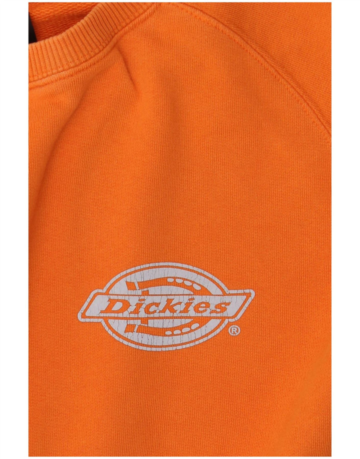 Мужской свитшот Dickies, хлопковый джемпер среднего оранжевого цвета